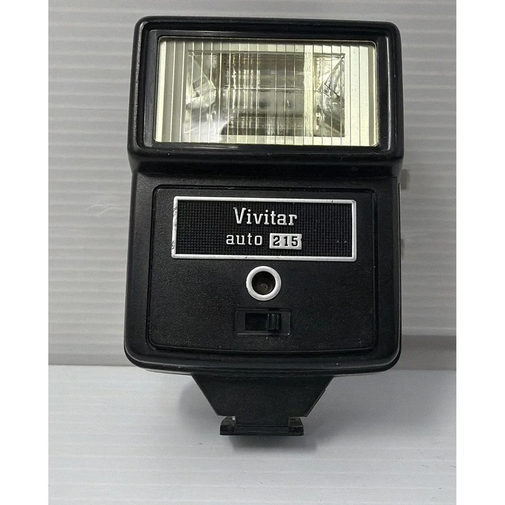 Vivitar Auto 215 Shoe Mount Flash Tested And Working Clean